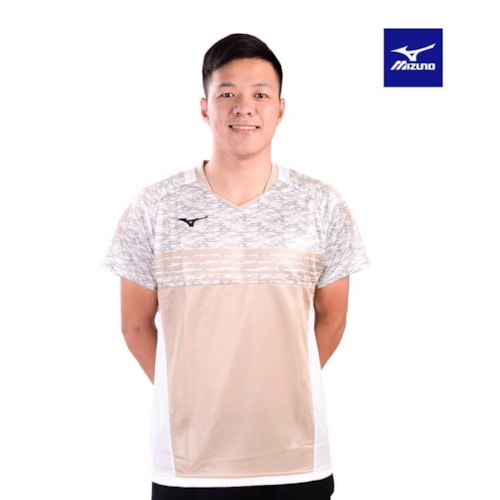 MIZUNO ÁO T-SHIRT CẦU LÔNG MIZUNO TRẮNG XANH